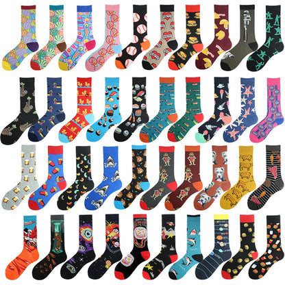 Unisex Commute Animal Cotton Crew Socks A Pair