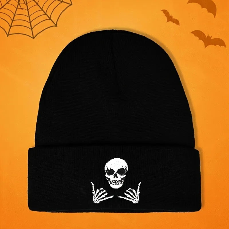 Unisex Commute Skull Eaveless Beanie Hat