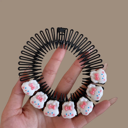 Unisex Cute Animal Fruit Resin Insert Comb