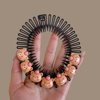 Unisex Cute Animal Fruit Resin Insert Comb