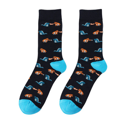 Unisex Cute Animal Skull Cotton Crew Socks A Pair