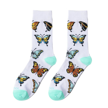 Unisex Cute Animal Skull Cotton Crew Socks A Pair