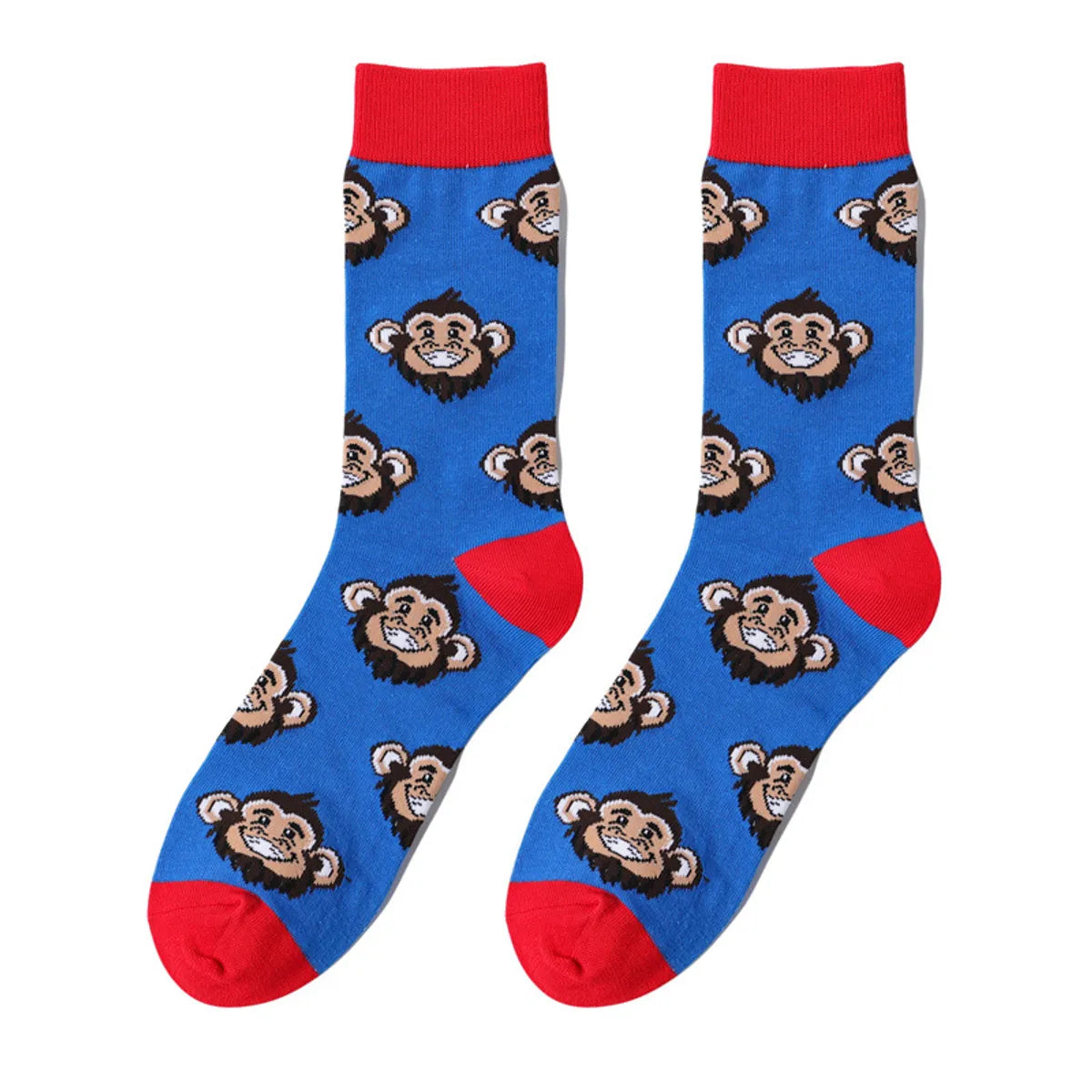 Unisex Cute Animal Skull Cotton Crew Socks A Pair