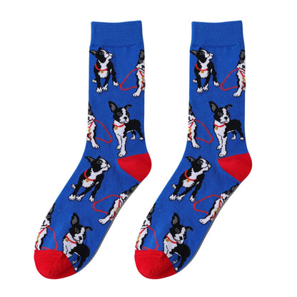 Unisex Cute Animal Skull Cotton Crew Socks A Pair