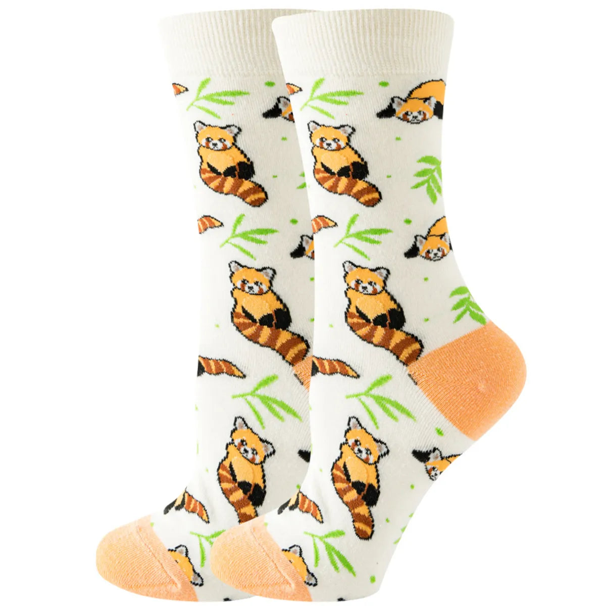 Unisex Cute Fruit Flower Cotton Crew Socks 1 Set