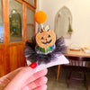 Unisex Cute Funny Pumpkin Bat Ghost Cloth Hair Clip