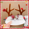 Unisex Cute Simple Style Santa Claus Elk Cloth Flocking Hair Clip