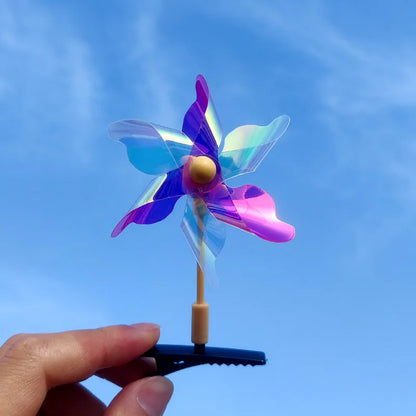 Unisex Cute Windmill Plastic Hair Clip