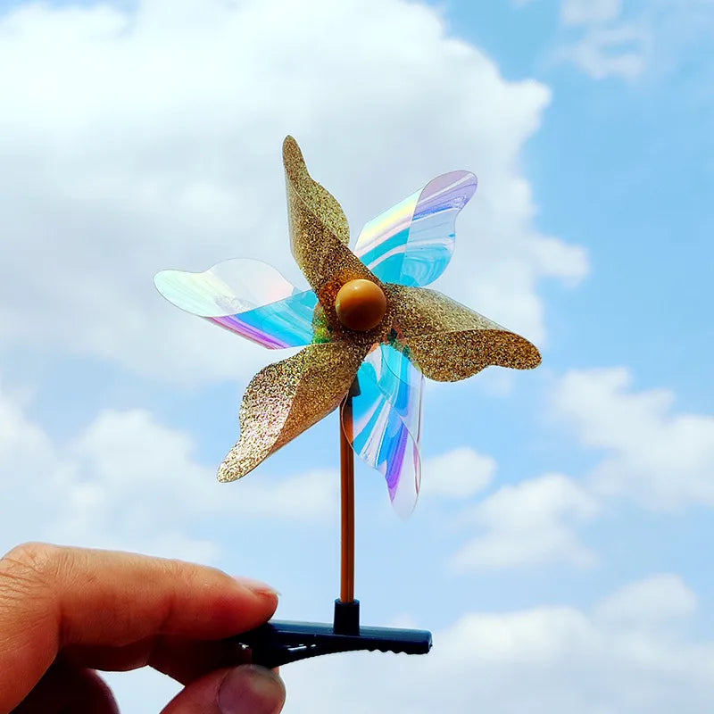 Unisex Cute Windmill Plastic Hair Clip