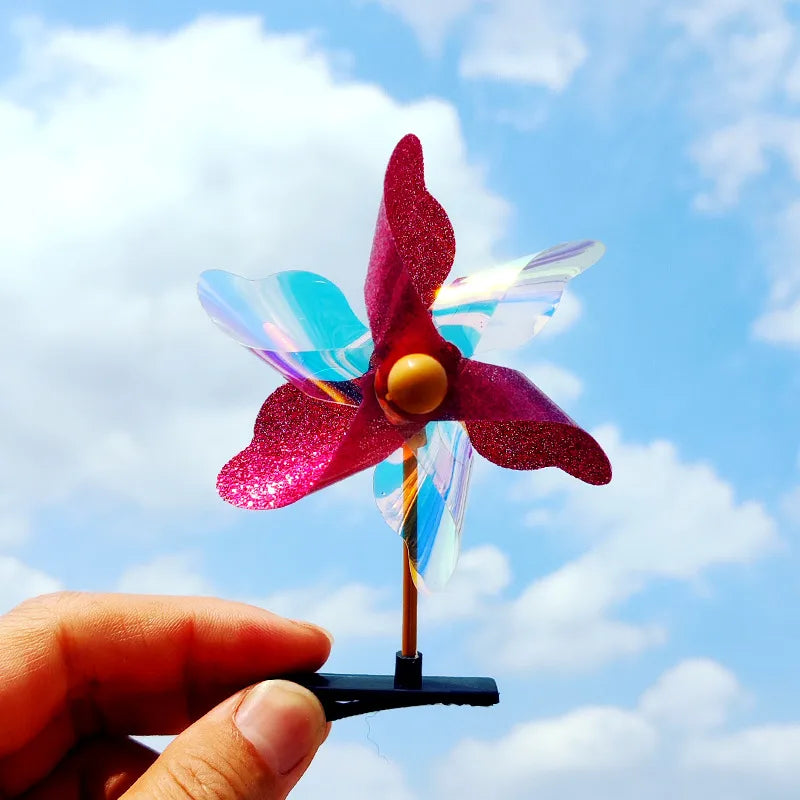 Unisex Cute Windmill Plastic Hair Clip