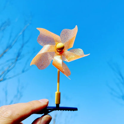 Unisex Cute Windmill Plastic Hair Clip