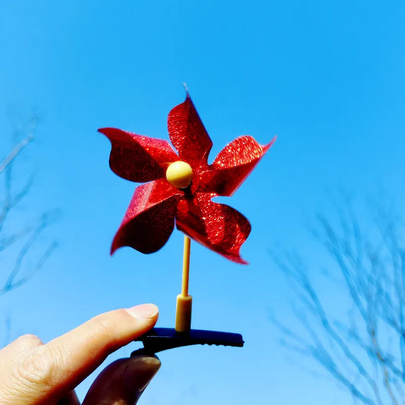 Unisex Cute Windmill Plastic Hair Clip