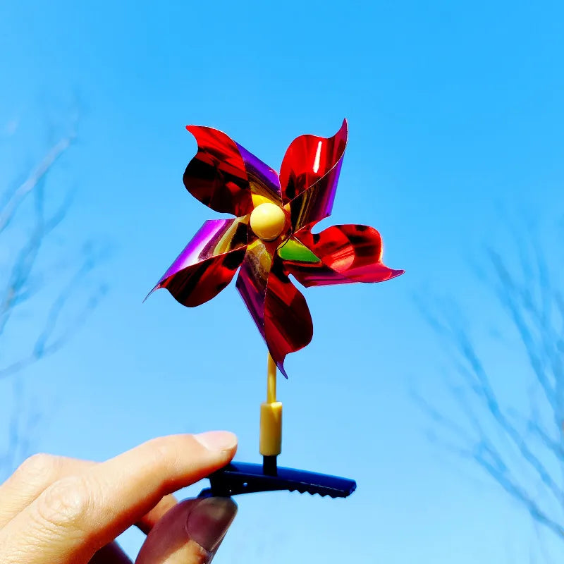 Unisex Cute Windmill Plastic Hair Clip