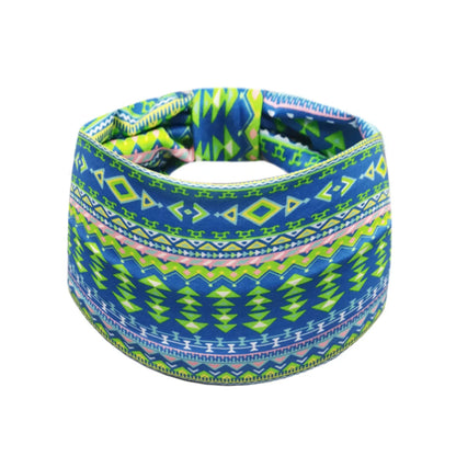 Unisex Ethnic Style Plaid Imitation Cotton Stripe Flowers Hair Band