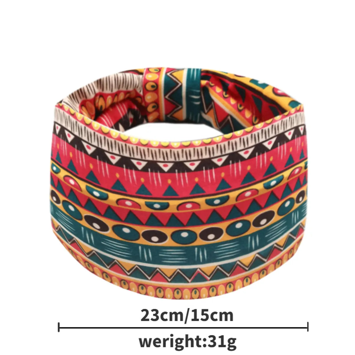 Unisex Ethnic Style Plaid Imitation Cotton Stripe Flowers Hair Band