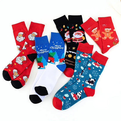 Unisex Fashion Human Nylon Cotton Jacquard Crew Socks