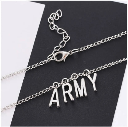 Fashion Letter Alloy Plating No Inlaid Unisex Pendant Necklace