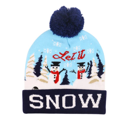 Unisex Fashion Letter Printing Crimping Wool Cap