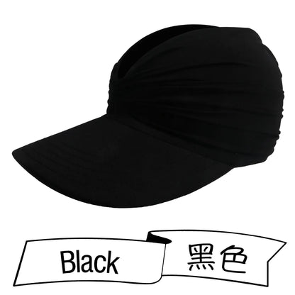 Unisex Fashion Solid Color Flat Eaves Sun Hat