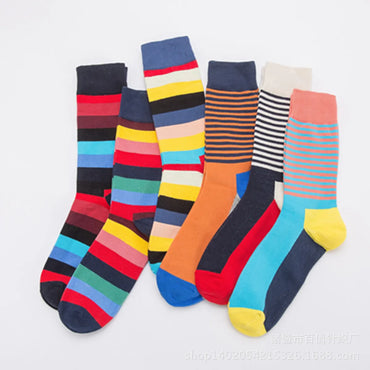 Unisex Fashion Stripe Cotton Jacquard Ankle Socks