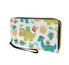 Unisex Floral Pu Leather Zipper Wallets