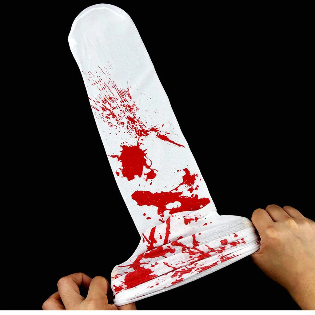 Unisex Funny Cool Style Blood Stains Gloves Socks 1 Pair