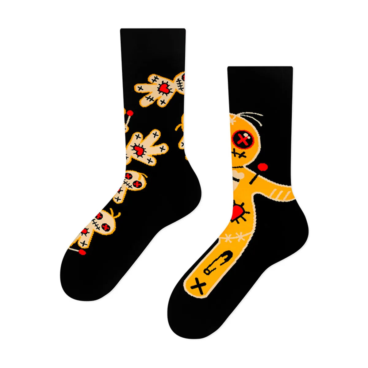 Unisex Funny Skull Cotton Crew Socks A Pair