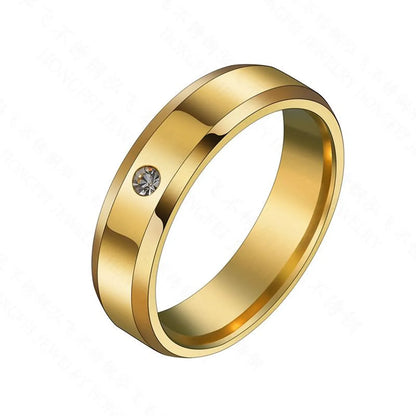 Simple Style Geometric 201 Stainless Steel Zircon 18K Gold Plated Unisex