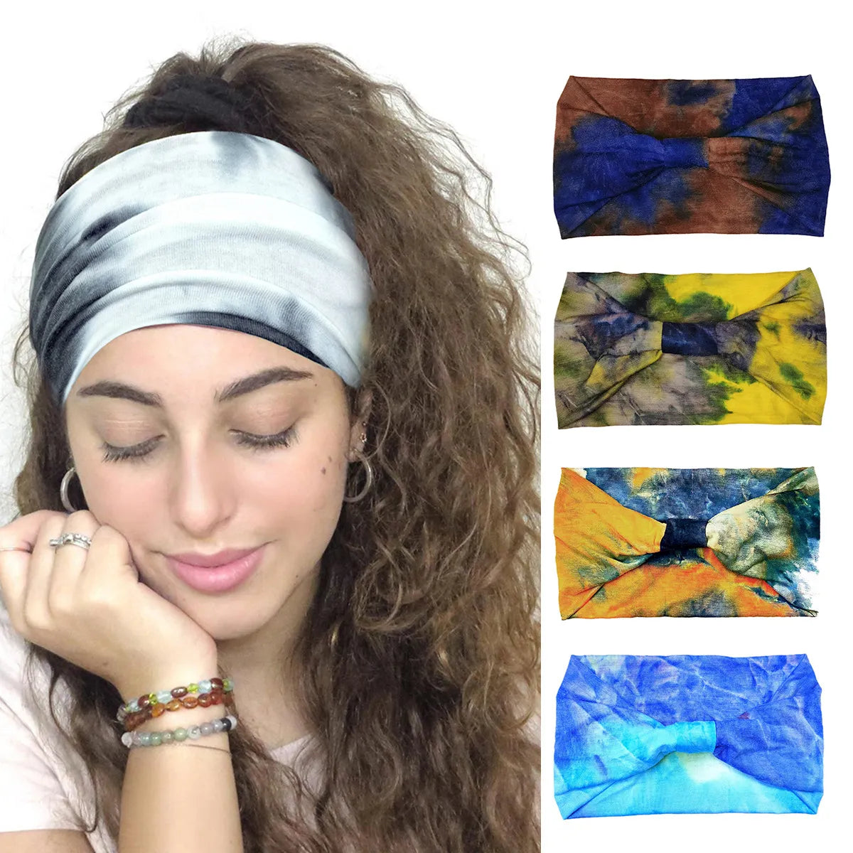 Unisex Hip-Hop Printing Cloth Hair Band