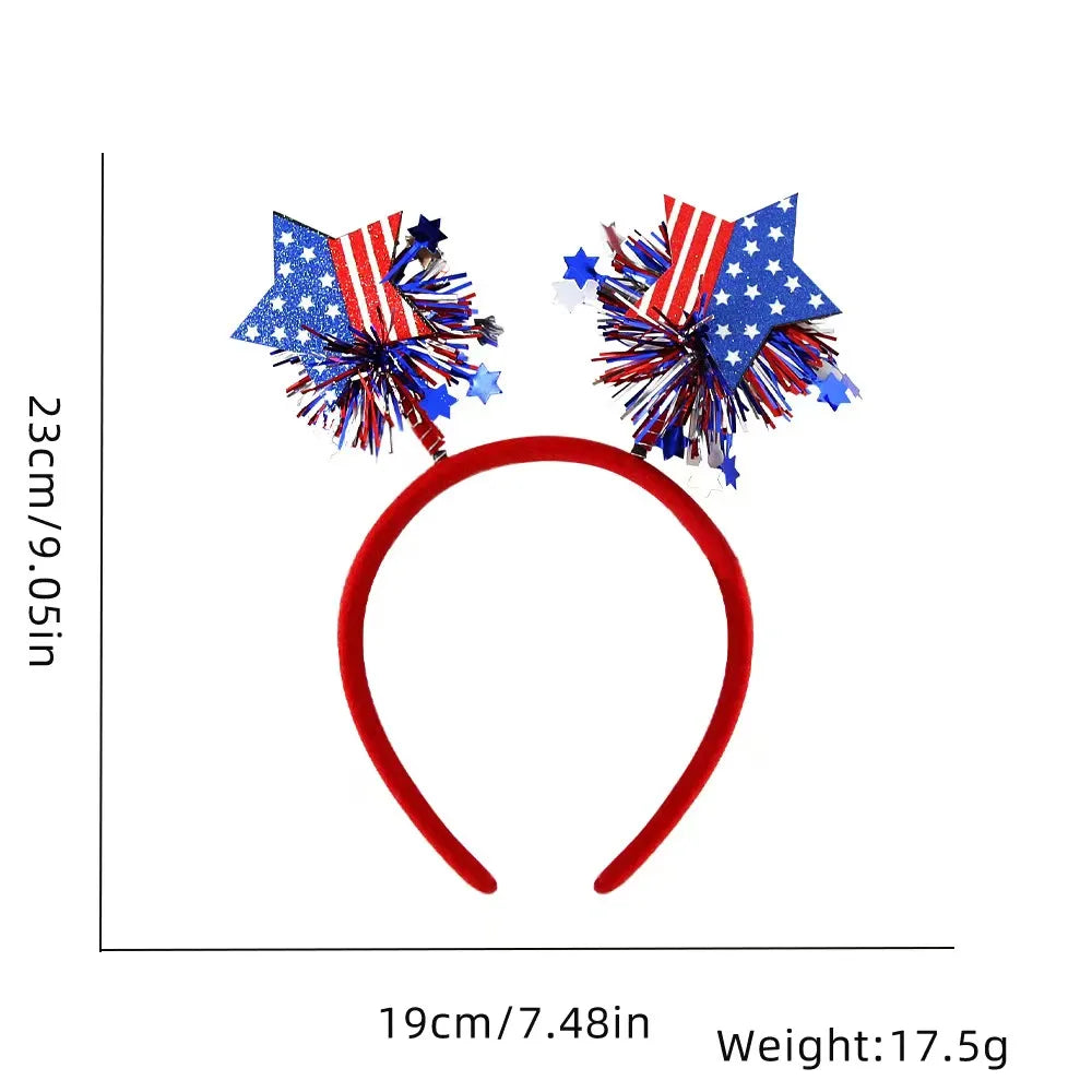 Unisex IG Style Modern Style Letter American Flag Plastic Hair Band