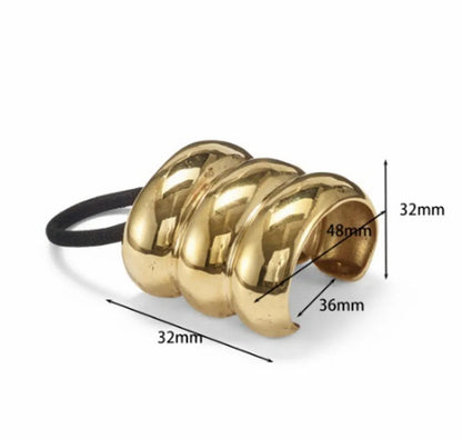 Unisex Lady Geometric Alloy Plating Hair Tie