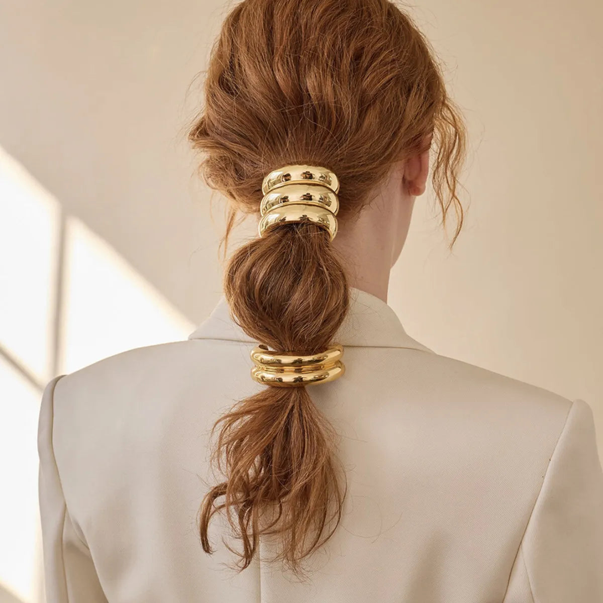 Unisex Lady Geometric Alloy Plating Hair Tie