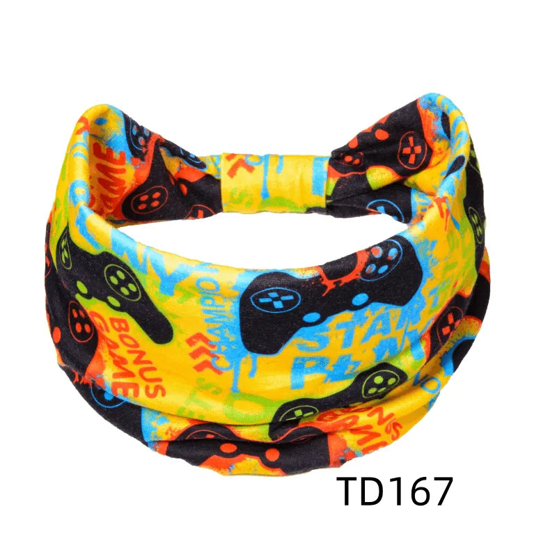 Unisex Modern Style Classic Style Digital Printing Stripe Rayon Knit Hair Band