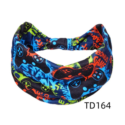 Unisex Modern Style Classic Style Digital Printing Stripe Rayon Knit Hair Band