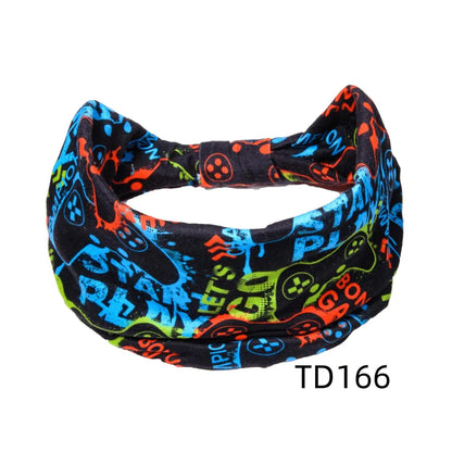 Unisex Modern Style Classic Style Digital Printing Stripe Rayon Knit Hair Band