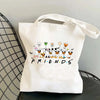 Unisex Polyester Cotton Animal Pumpkin Letter Classic Style Square Open Canvas Bag