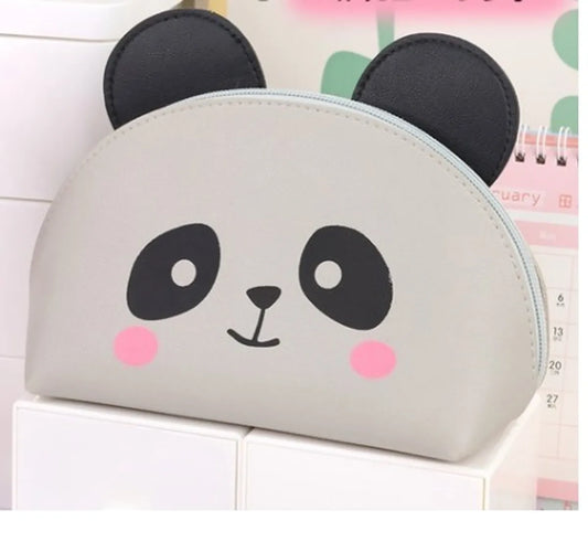 Unisex Pu Leather Cartoon Streetwear Semicircle Zipper Clutch Bag