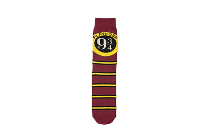 Unisex Retro Letter Number Cotton Crew Socks A Pair