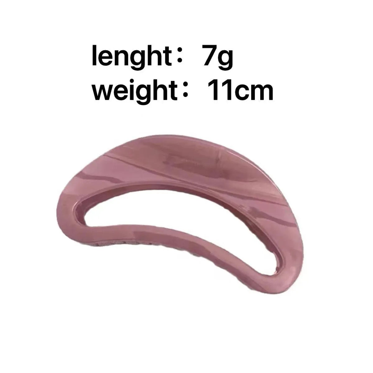 Unisex Simple Style Artistic Solid Color Plastic Hollow Out Hair Clip