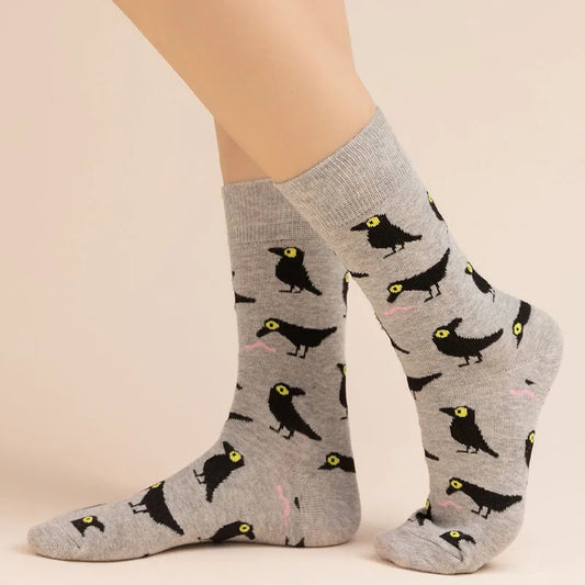 Unisex Simple Style Classic Style Crow Ankle Socks A Pair