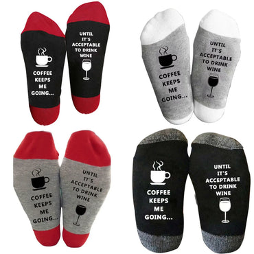 Unisex Simple Style Letter Cotton Crew Socks A Pair