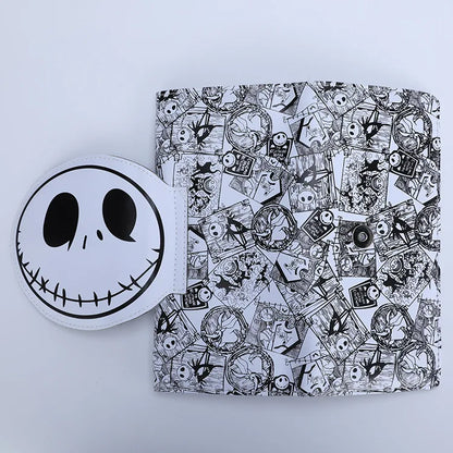 Unisex Skull Pu Leather Magnetic Buckle Wallets