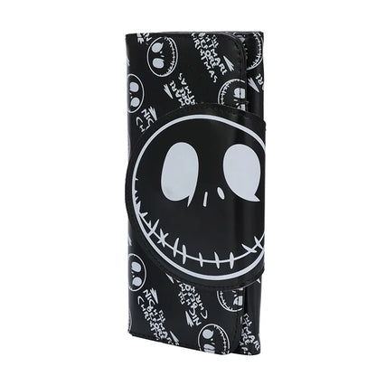 Unisex Skull Pu Leather Magnetic Buckle Wallets