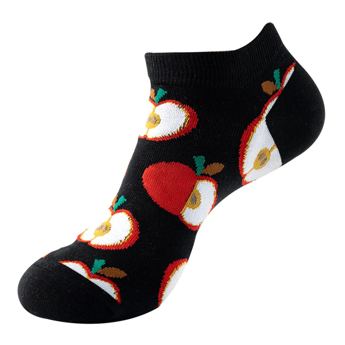 Unisex Sports Cartoon Fruit Cotton Jacquard Ankle Socks 1 Set