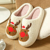 Unisex Vacation Animal Round Toe Cotton Slippers