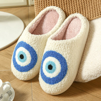 Unisex Vacation Animal Round Toe Cotton Slippers