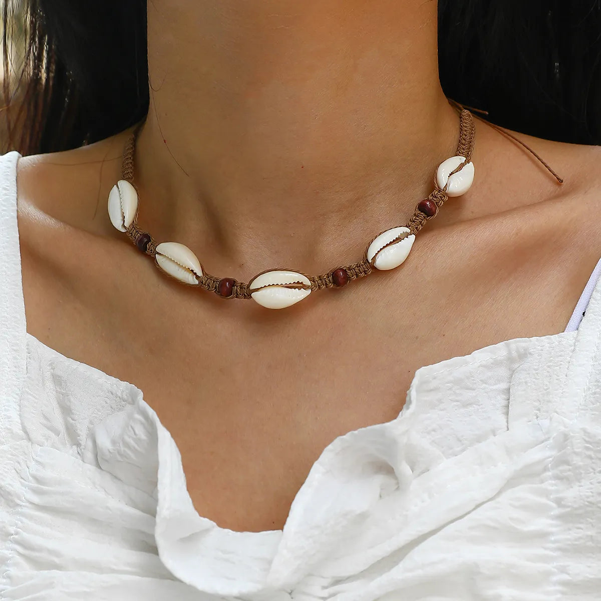 Vacation Beach Shell Polyester Shell Wholesale Necklace