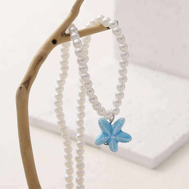 Vacation Beach Starfish Imitation Pearl Wholesale