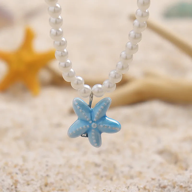 Vacation Beach Starfish Imitation Pearl Wholesale