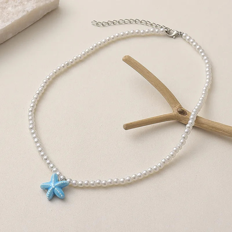 Vacation Beach Starfish Imitation Pearl Wholesale